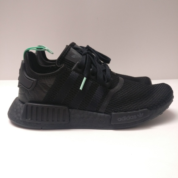 Womens Adidas Nmd R1 Mint Glow Black Green - Picture 7 of 8